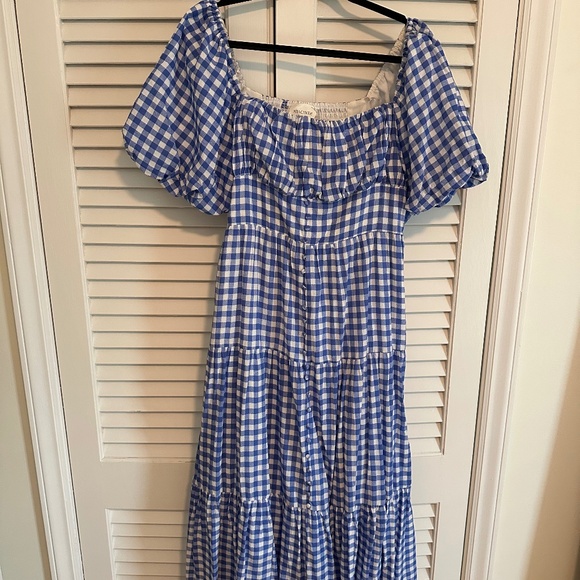 Tuckernuck Dresses & Skirts - Tuckernuck Blue and White Gingham Maxi Dress